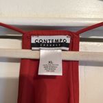 Contempo Casuals  | Red Spagetti Strapped Tank Top Partly Lined Size XL Photo 2
