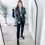 VINTAGE ERIC RHODES Suede Sweater Jacket Gray Size XL Photo 1