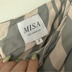 MISA Los Angeles  Persephone Gray Abstract Zebra One Shoulder Maxi Dress S Photo 5