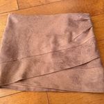 Free People Brown Asymmetrical suede mini skirt Photo 0