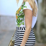 MILLY for Design Nation Limone de Capri Sequin Lemon T Shirt Size L Yellow Size L Photo 1