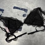 Victoria's Secret Victoria’s Secret Black Sheer Lace Bralette Size XL Photo 3