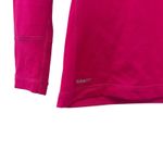 Nike  Pro Pink Quarter Zip Pullover Shirt Sz L Photo 2