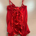 Yandy  Red Tie Front Corset Top Photo 2