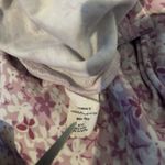 LL Bean Women's Size Med Floral Supima Cotton 3/4 Sleeve Soft Nightgown Purple Photo 5