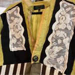 Alexander Julian ‎ Colours Green Cardigan With Corset Back Size Large Photo 2