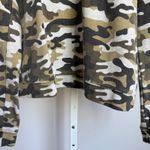 Joe Jeans sz S Camo Crop Sweater Outdoors‎ Hiking Green Photo 2
