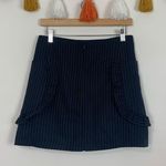 Romeo + Juliet Couture Navy Blue White Pinstripe Mini Skirt Size Medium Photo 11