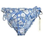 Robin Piccone  women's Sadie Floral Sky Blue Bikini Bottom‎ Small NEW $66 Photo 0