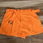 Nine West  orange belted dress shorts Photo 2