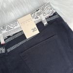 Alice + Olivia  Black Denim Good Bandana Paisley Patchwork  Mini Skirt Photo 8