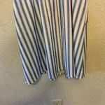 Angashion blue white stripe dress sz M nautical preppy teacher casual buttons Photo 6