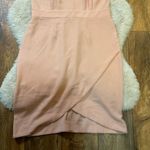 Bobeau  Dress Women's‎ M Peach Scoop Neck Short Sleeve Career Knee Length Photo 1