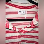 NEW OUT FROM UNDER Airy Terry Cropped Polo Shirt Top In Pink Combo Size XL Photo 6