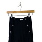 Oh Polly Flared Rhinstone Cutout Pants Womens 4 Black Stretch Sexy Y2K Festival Photo 2