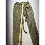 Bella Dahl Paperbag Waist Belted Pants Olive Green XS Photo 2