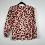 Elizabeth and James Long Sleeve Floral Blouse Sz S Photo 5