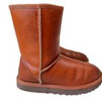 UGG  Classic Short II Water-resistant Warm Chestnut Leather Boot Photo 1