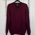 Club Room Estate Merino Wool Burgundy V Photo 0