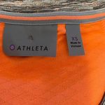 Athleta  Snowscape Quilted Grey and Orange Sweatshirt XS Photo 1