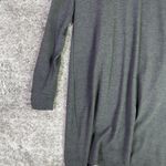 White House | Black Market WHBM Dark Gray Cowl Neck Long Sleeve Dress Women's M Photo 3