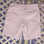 Mario Serrani  Italy Chino Bermuda Shorts Womens 4 Grey white Geometric Stretch Photo 1