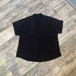 SheIn  Women’s Plain Solid Black Short Sleeve Blouse Plus Size Photo 1