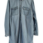 Old Navy Chambray Denim Popover Long Sleeve Tunic Top Women’s Size 2XL Photo 0