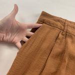 A New Day Clay Brown Crinkle High Rise Wide Leg Summer Trouser Pant 16 Photo 2