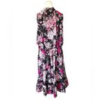 Lane Bryant  Pink and Black Ruffled Tiered Sundress 14 Photo 4