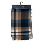 Vince Camuto New Vince Scarf Plaid Brown Black Winter Neck Warmer Soft Warm Outdoor Photo 2