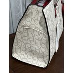 Calvin Klein Monogram Signature Cream w/Red Satchel Hand-Bag Khaki Logo H7DDJ6YQ Photo 54
