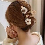 Cute Flower Claw Hair Clip Multi Photo 0