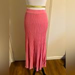 Lucy Paris New Ellery Knit Pleated Skirt Pink Sz S Photo 2