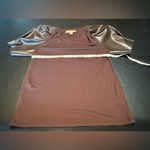 Michael Kors MICHAEL  Women's Puff-Sleeve T-Shirt, Brown, Medium Photo 5