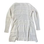 Joie  Open Front Woven Long Cardigan Sweater Womens Beige Knit Lightweight Photo 1