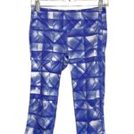 Athleta Chaturanga Purple & White Geometric Print Capri Leggings Photo 0