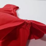 J.Crew  size 6T Cotton Silk Ruffle One Shoulder Dress Holiday Christmas Party Photo 3