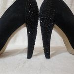 Nine West Suede Rhinestone Heels sz 8M Photo 1