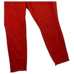 NYDJ Jeans Womens 14 Red Alina Ankle Denim Frayed Hem Lift Tuck Technology Photo 4