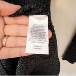 Open Edit Sparkle Cutout Sweater Mini Dress Black/Silver Size Medium NEW Photo 4