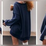 Free People NWT FP Movement One To Beat Pullover - midnight navy - small Photo 4