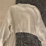 Free People  White Crew Neck Sweater Photo 2