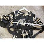 City Triangles Vintage  Black white floral Dress Medium Size‎ 3/4 Made U.S.A Photo 10