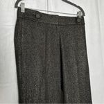 J.Crew Wool Silk Blend Metellic Gold Favorite Fit Wide Leg Trouser Slack Pants 2 Photo 4
