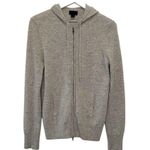 J.Crew  Collection Italian Cashmere Zip-front Hoodie Size Large Photo 0
