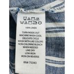 St Tropez West Linen Maxi Dress Blue White Striped Sundress Spaghetti Strap Sz 4 Photo 3