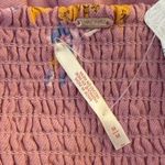 Free People NWT Francesca Floral Puff Long Sleeves Mini Dress Rose Pink Size Med Photo 10