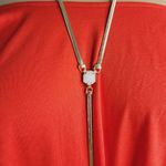 Kendra Scott  Starla Necklace Gold Tone Pink White Iridescent Druzy Gem Y… Photo 2