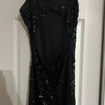 Black Sequin Homecoming Dress Size M Photo 4